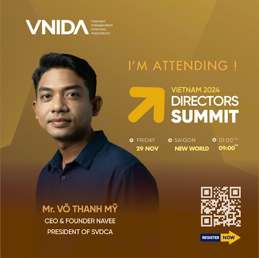 Thư mời ông Võ Thanh Mỹ - CEO & Founder SVDCA tham dự VIETNAM DIRECTOR SUMMIT 2024